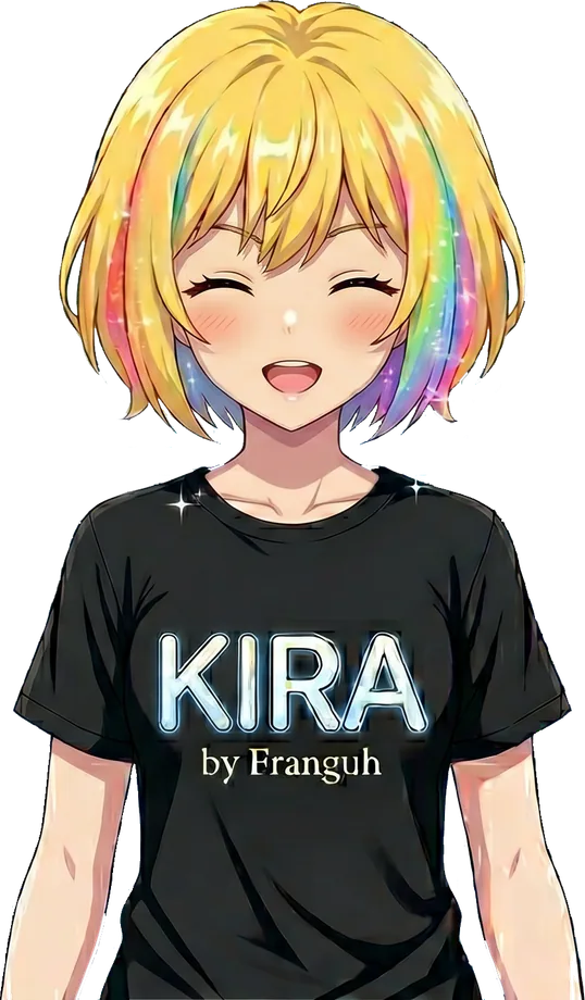 Kira speaking inside the OBS overlay preview
